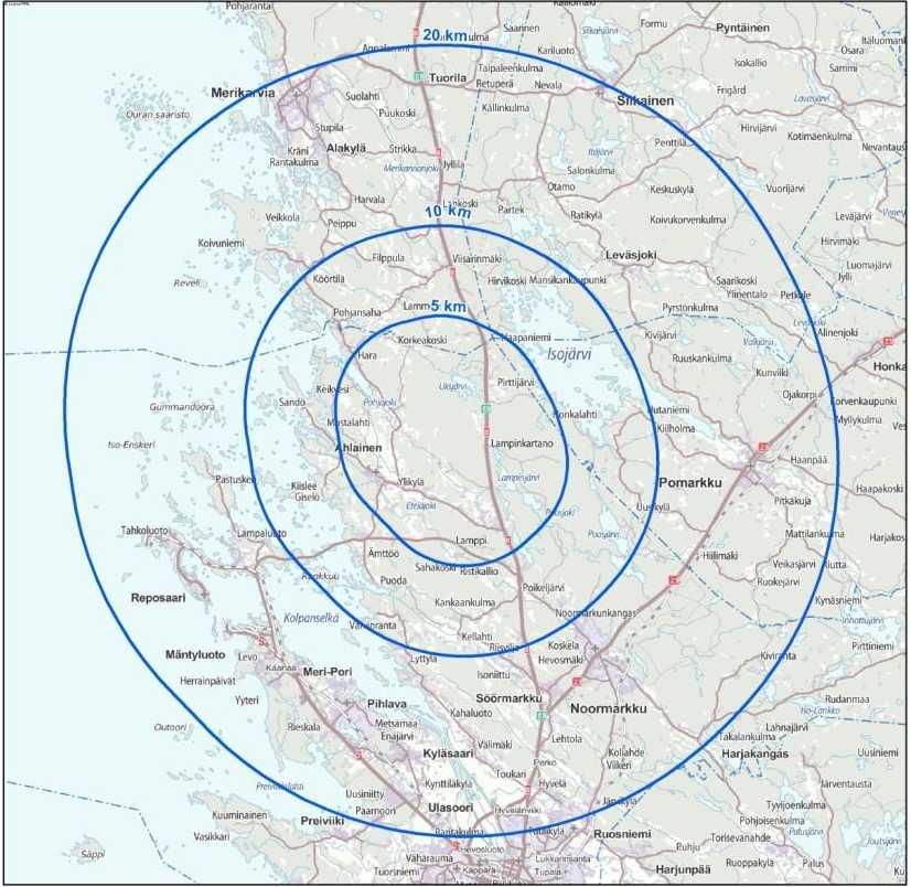 Keskeisimpiä toiminnan aikaisia ympäristövaikutuksia ovat maisemavaikutukset.