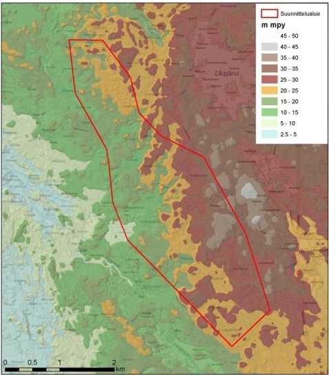 Lähin arvokas kallioalue sijaitsee noin 6,5 km suunnittelualueesta kaakkoon (Riskosuonkalliot
