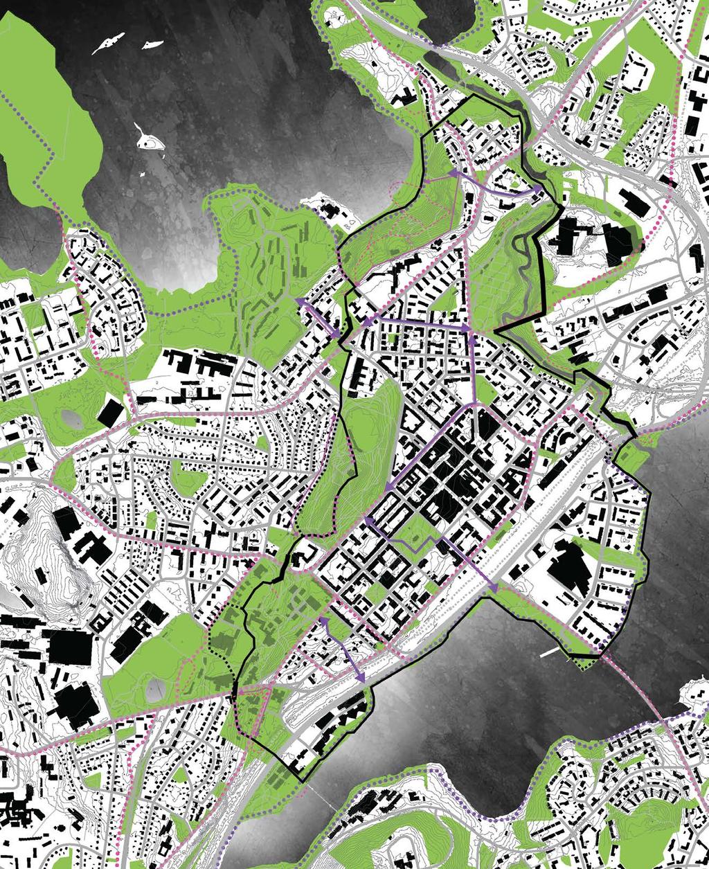 P 500m 0 Taulumäen sekundäärireitistöä kehitetään parantamalla polkuja ja rakentamalla portaat ja kelluva reitti.