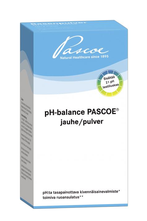 PH-BALANCE PASCOE Tukee elimistön ph-tasapainoa ja vilkastuttaa aineen vaihduntaa.