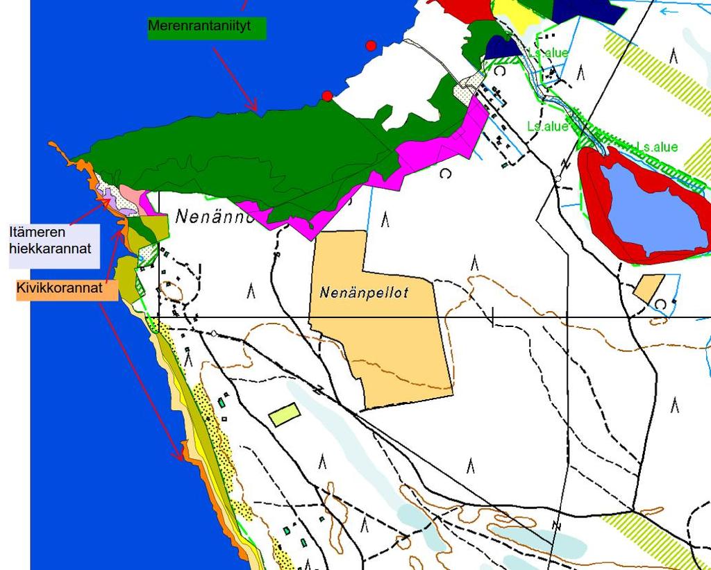 Laskennallisesti lieventyminen voi enimmillään vaikuttaa Liminganlahden Natura-alueella Oulunsalon rannoilla merenrantaniityille noin 0,39 ha alalle, Itämeren hiekkarannoille noin 0,03 ha