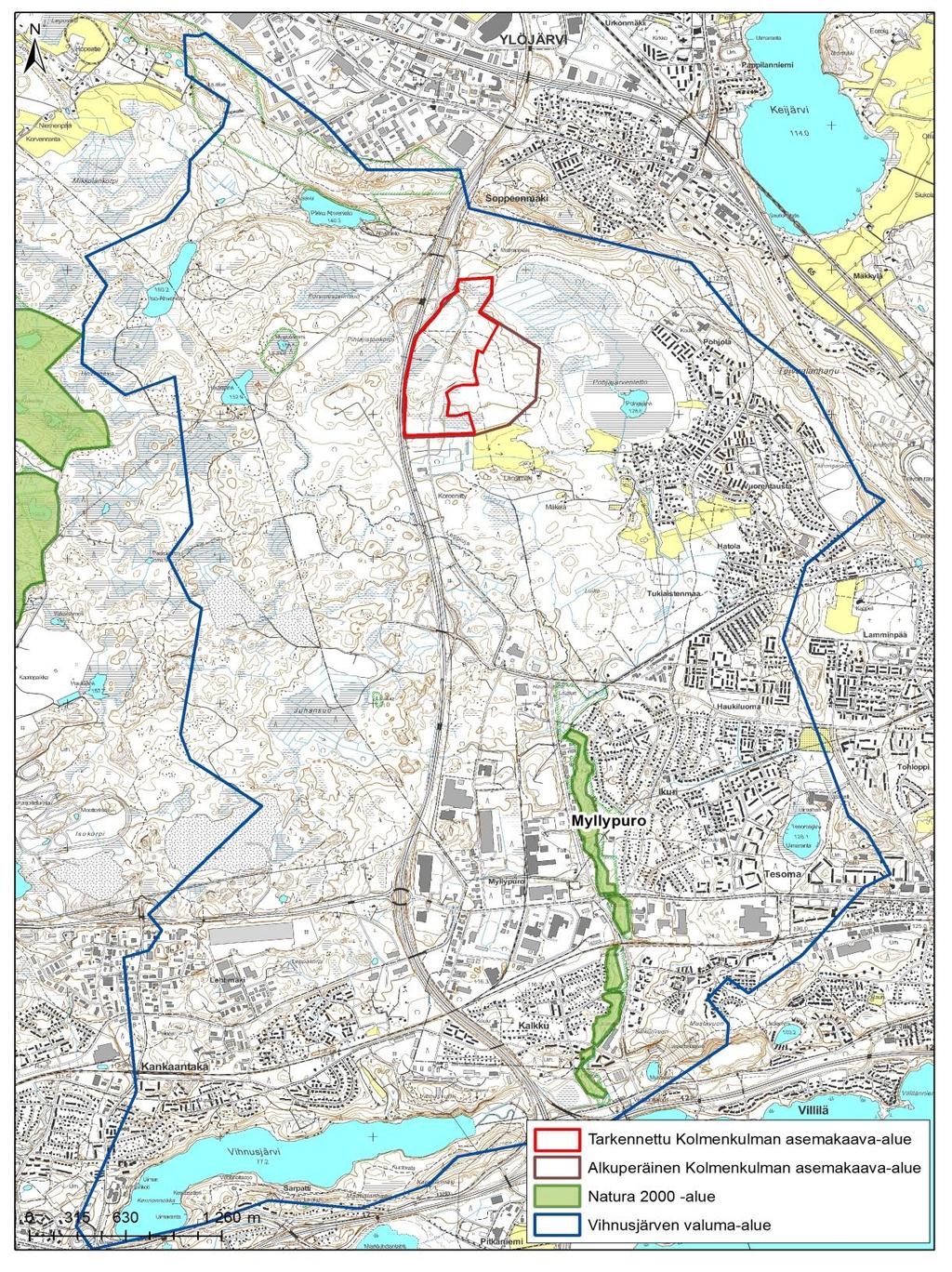 7.12.2015 2 (5) 1 Johdanto Ylöjärven kaupunki on asemakaavoittamassa Kolmenkulman yritysalueen laajennusta. Kaavoitettava alue sijaitsee läntisen Kehätien itäpuolella Kolmenkulmantien ympäristössä.