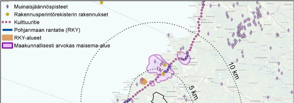 6 2.5 Maisema ja kulttuuriperintö Suunnittelualueella tai sen läheisyydessä ei sijaitse valtakunnallisesti arvokkaita maisemaalueita.