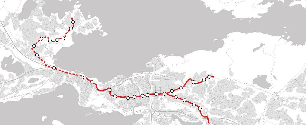 Hallilan sijainti raitiotielinjalla. 4.2 Suunnittelun käynnistäminen ja sitä koskevat päätökset Asemakaavan muutos laaditaan Tampereen kaupunginvaltuuston 16.