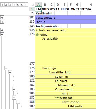 Exceleistä Wordeiksi THL:n asiakasasiakirjarakenteiden muuttaminen Exceleistä Word