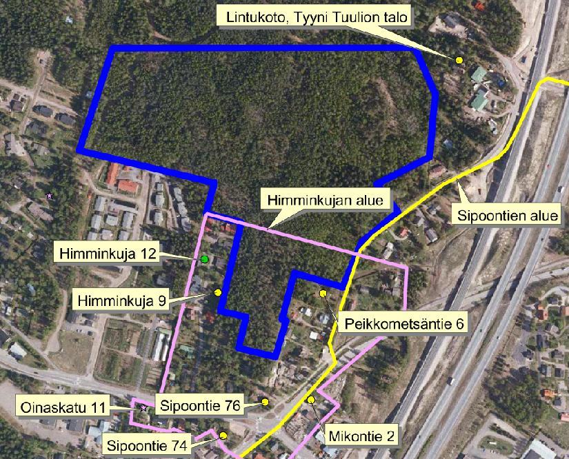 Luontokohteena arvokkaat Isokydönpuron rantalehdot sivuavat alueen koilliskulmaa. Kasvistollisesti ne ovat erittäin arvokkaita kosteita ja tuoreita lehtoja, joiden puusto on hyvin luonnonmukainen.