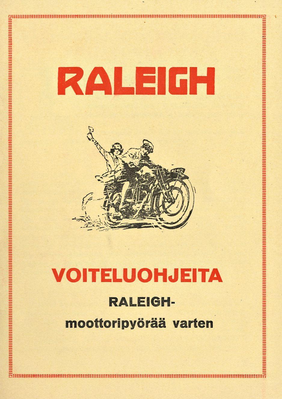 RALEIGH VOITELUOHJEITA