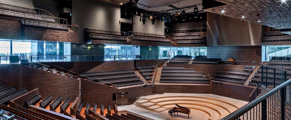 Konserttisali Konserttisali on musiikkitalon suurin sali. Konserttisalissa on 1704 paikkaa ja 28 paikkaa pyörätuoleille. Konserttisali sopii klassisen musiikin esittämiseen.
