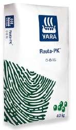 Yara:n metsälannoitteet Rauta-PK (NPK 0-8-14) Rauta-PK sopii typpirikkaille soille, sekä yhdessä typen kanssa myös karuhkojen soiden lannoitukseen. Käyttösuositus on 400 600 kg/ha.