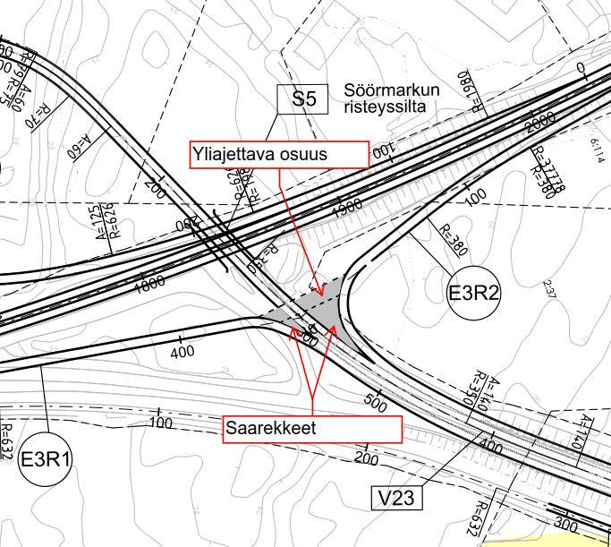 Valtateiden 8 ja 23 parantaminen rakentamalla Söörmarkun eritasoliiittymä, Pori 10.2.2017 1.2T 4 TUTKITUT VAIHTOEHDOT 4.