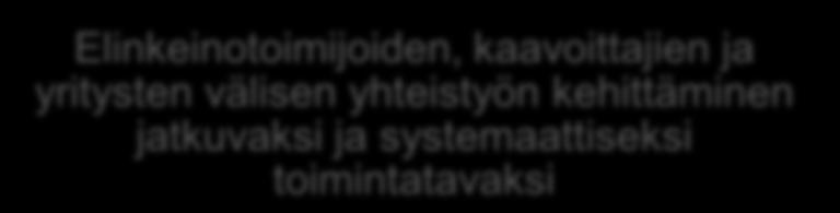 ja julkisen liikenteen näkökulman tuominen elinkeinostrategiatyöhön Kuntien välinen yhteistyö Yritysten
