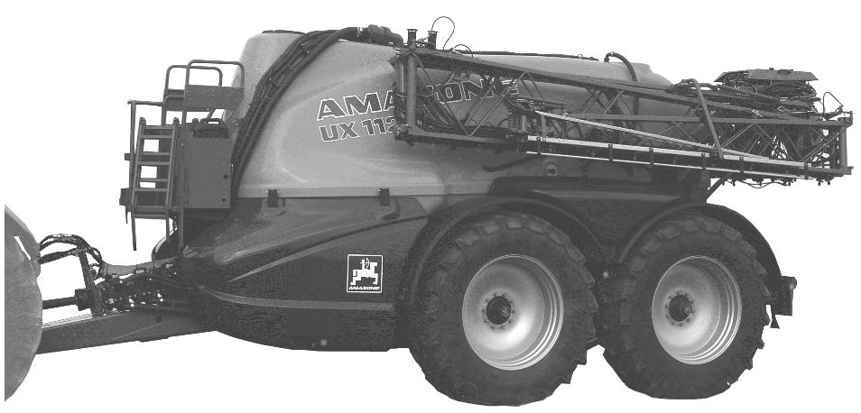Käyttöohjeet az UX 11200 Hinattava kasvinsuojeluruisku MG5739 BAG0101.8 04.