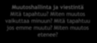 Kehityksen seuranta ja ohjaaminen Kuinka pitkällä olemme?