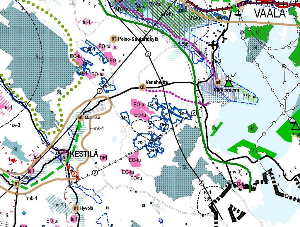 10 Kuva 8: Ote Pohjois-Pohjanmaan maakuntakaavojen yhdistelmäkartasta 20.3.2017. Maakuntakaavojen yhdistelmäkartta on informatiivinen eikä sillä ole oikeusvaikutuksia.