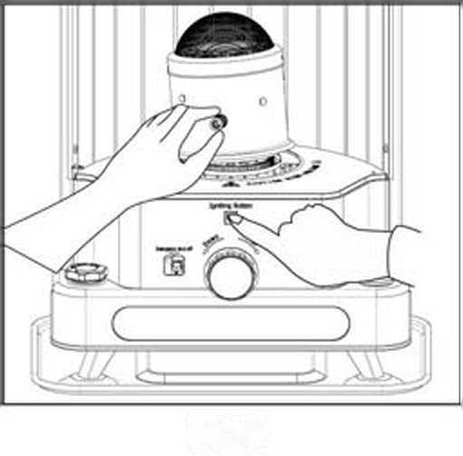 Kuva 5 3. Älä koske elektrodiin kädelläsi tai sähköä johtavalla esineellä, kun sytytät (kuva 4). Muuten voit saada palovamman tai sähköiskun. 4. Irrota paristot, jos et käytä laitetta pitkään aikaan.