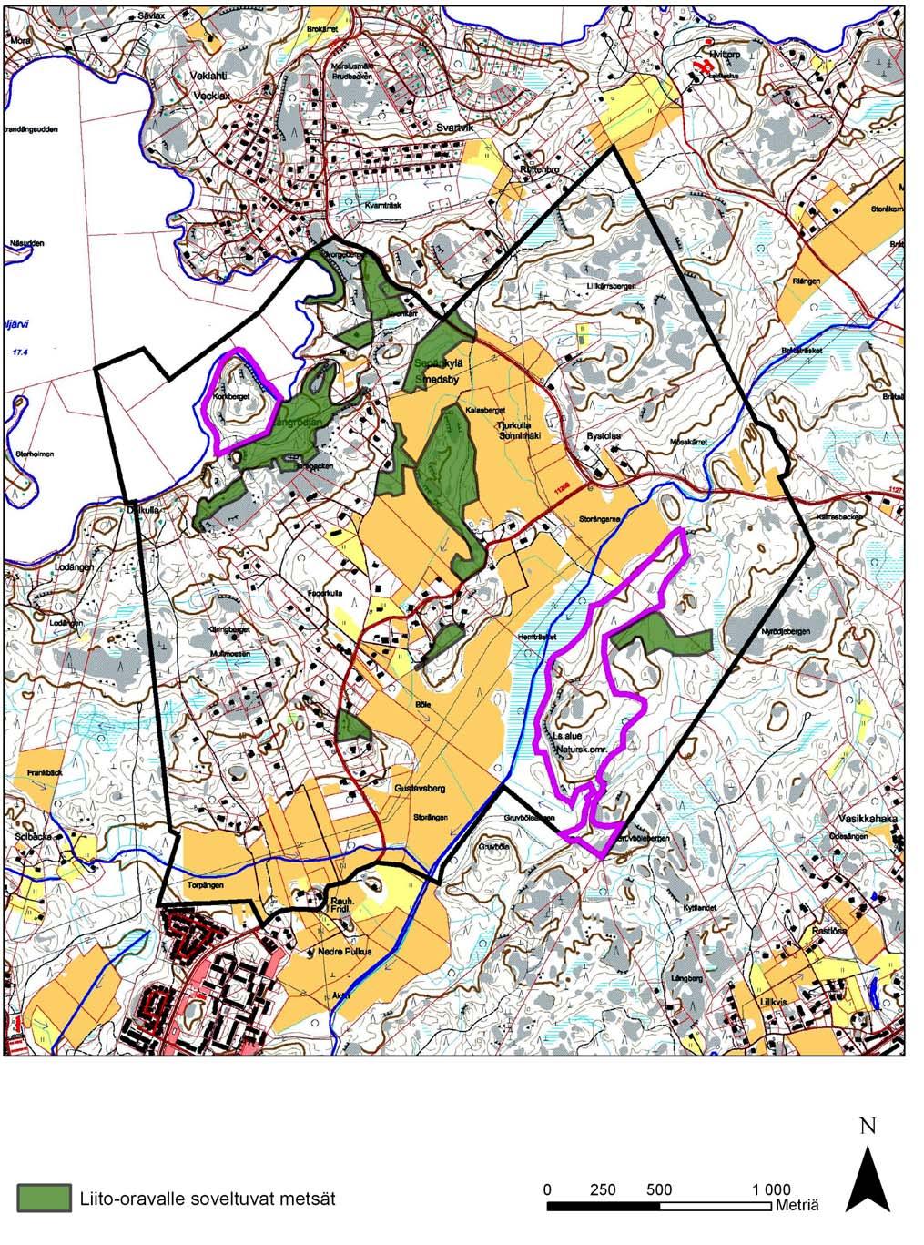 Gesterbyn-Sepänkylän ja Kylmälän liito-oravaselvitys 2009 5 Kuva 1.