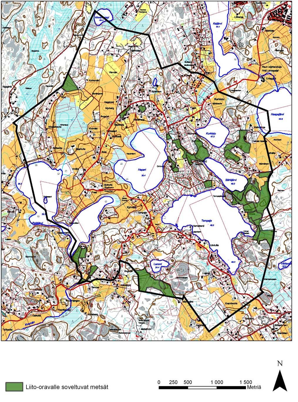 Gesterbyn-Sepänkylän ja Kylmälän liito-oravaselvitys 2009 7