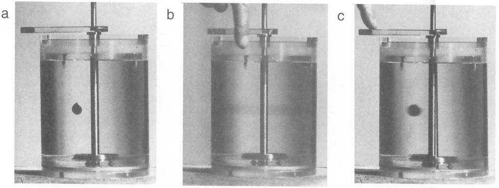 Viskoosi nestettä on vaikea sekoittaa 5 Kuvassa säiliössä kaksi samankeskistä sylinteriä täyttöliuos glyseriiniä (suuri