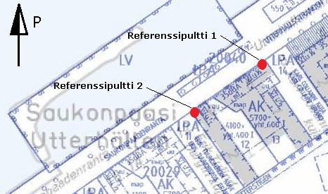 Takymetrimittauksia pisteistä PL1 PL8 ja SMP1 SMP6