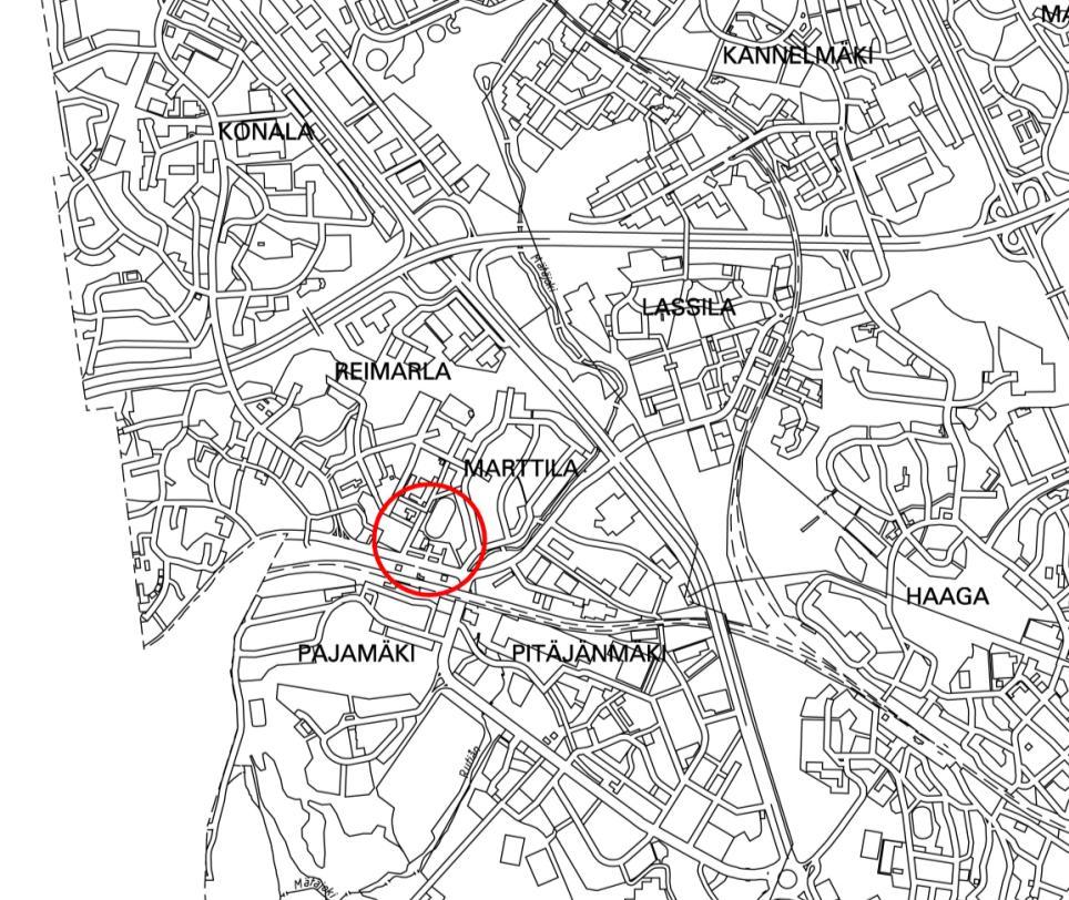 ASEMAKAAVAN MUUTOKSEN SELOSTUS ASEMAKAAVAN MUUTOSKARTTA NRO 994 PÄIVÄTTY..00 Asemakaavan muutos koskee: Helsingin kaupungin 46.