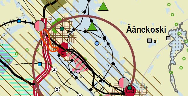 7 KUVA 4. Ote Keski-Suomen maakuntakaavan tarkistuksen ehdotusluonnoksesta (17.3.2017). 4.2 Yleiskaava Suunnittelualue sijaitsee kaupunginvaltuuston 29.