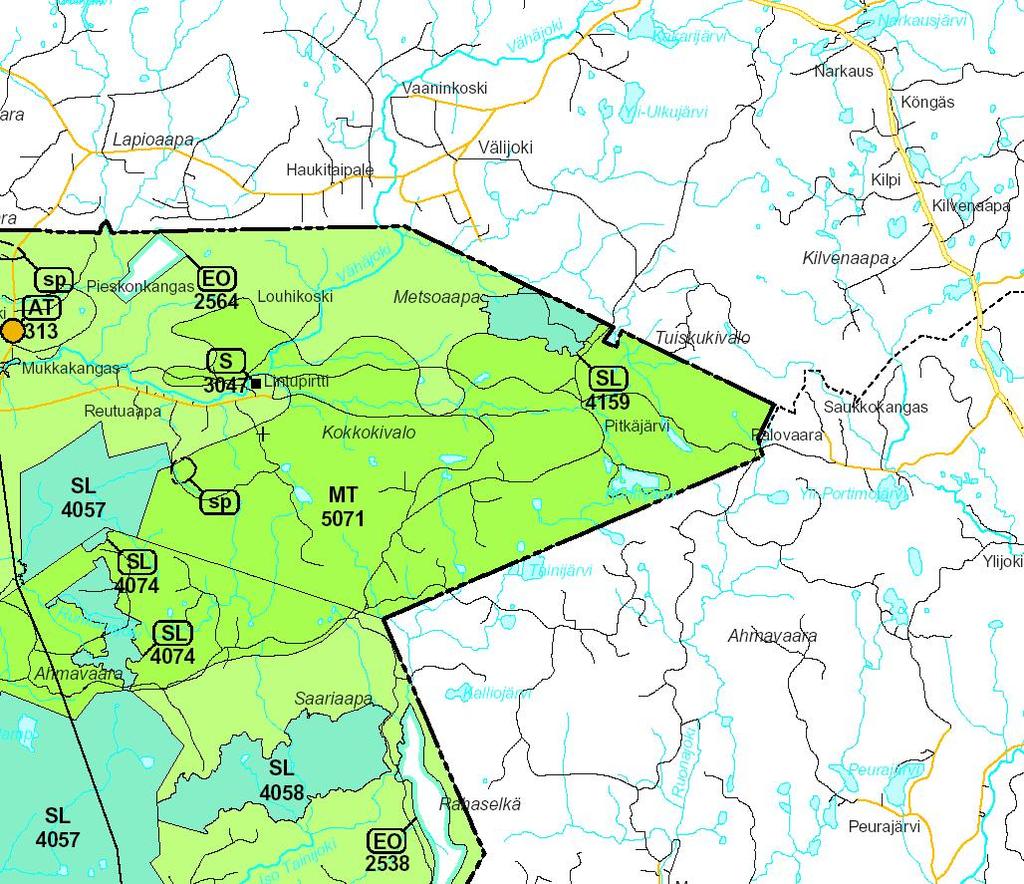 Länsi-Lapin maakuntakaava Tervolan kunnassa hankealue kuuluu Länsi-Lapin
