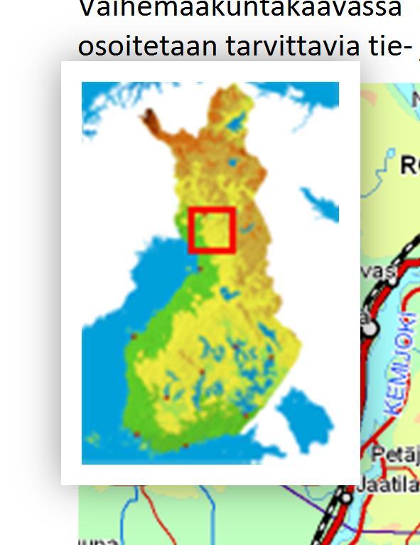 Lähimmälle lentoasemalle Rovaniemellä on ajoteitse matkaa noin 65 km ja Rovaniemen juna-asemalle noin 55 km (kuva 1). Alue on syrjässä asutuskeskittymistä ja on pääosin rakentamatonta.