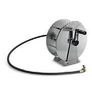 hoses or spray lances. Stainless steel wall holder.