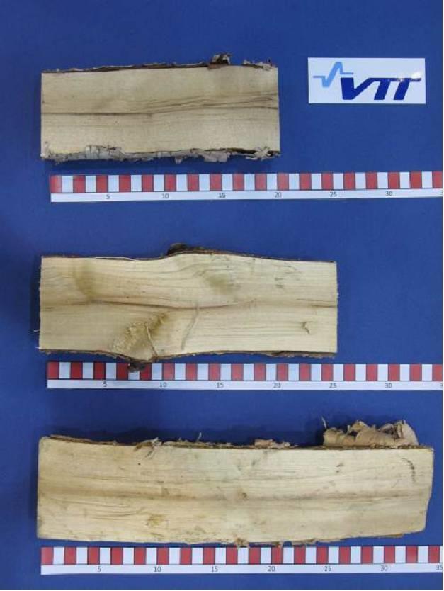 SFS-EN ISO 17225-5 Pituus Pituus, L ( A1 ja A2) L20; 20 cm ± 2 cm L25; 25 cm ± 2 cm L33; 33 cm ± 2 cm L50; 50 cm ± 4 cm L100 100 ± 5 cm Pituus, L ( B) L30; 20