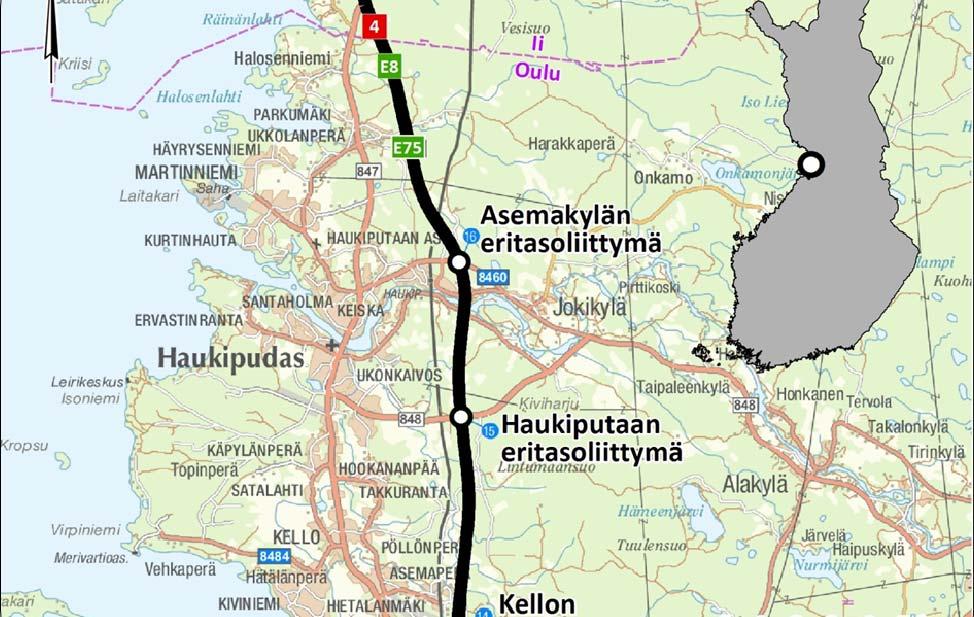 TIESUUNNITELMASELOSTUS 1.2T 4(38) 1 HANKKEEN TAUSTA, LÄHTÖKOHDAT JA PERUSTELUT Valtatie 4 (E75) Helsingistä Utsjoelle on Suomen tärkein etelä pohjoissuuntainen tieyhteys.