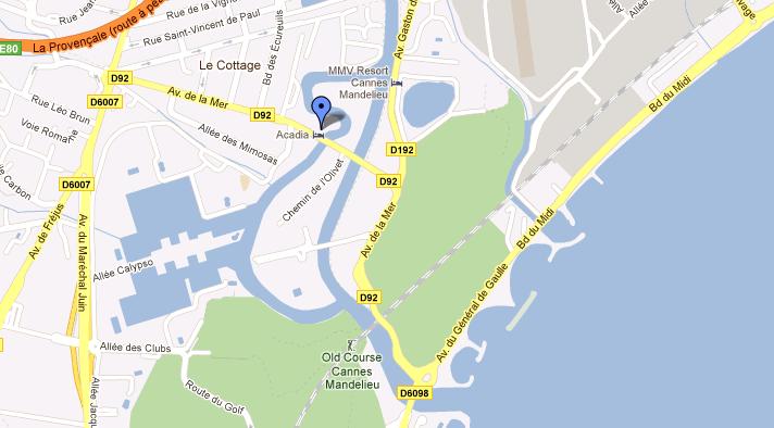 Tässä linkki googlemaps iin, mistä paikka löytyy: http://maps.google.com/maps/ms?hl=da&ie=utf8&msa=0&msid=20761965875486194 3240.00049b61a53b3cc43dd3e&ll=43.54578,6.946921&spn=0.023018,0.
