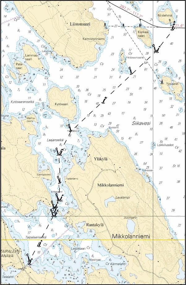 Ei merikartan mittakaavassa - Inte i sjökortets skala - Not to scale of chart (LV/TV/FTA, Lappeenranta/Villmanstrand 2012) Tm/UfS/NtM 24, 31.8.2012 *256.(T) L/201/201_3 Suomi. Vuoksen vesistö.