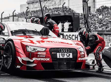 Jalkapallon saralla Audi tukee sekä kansallisia että kansainvälisiä joukkueita. Lisäksi Audi on Saksan Olympiaurheiluliiton yhteistyökumppani.