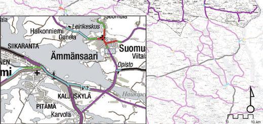 Valtatiellä 5 nopeusrajoitus on Suomussalmen keskustaa ja vilkkaimpia liittymiä lukuun ottamatta 100 km/h (kuva 6).