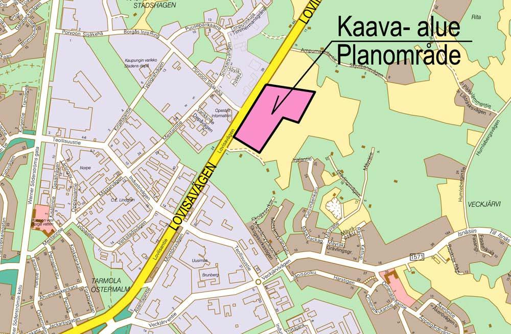 OSALLISTUMIS- JA ARVIOINTISUUNNITELMA LIITE 4 PORVOO LOVIISANTIEN YRITYSALUE 5. KAUPUNGINOSA, KORTTELI 755, 9. KAUPUNGINOSA, OSA KORTTELIA 770, 14.