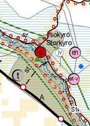 FCG SUUNNITTELU JA TEKNIIKKA OY Selostus 5 (11) Kuva 2: Ote Pohjanmaan maakuntakaavasta. 4.1.3 Maakuntakaava 2040 4.1.4 Yleiskaavat Maakuntahallitus on kokouksessaan 27.1.2014 päättänyt käynnistää Pohjanmaan maakuntakaavan 2040 laatimisen.