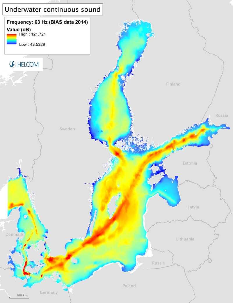 Vedenalainen melu Kuva 4.7.1.