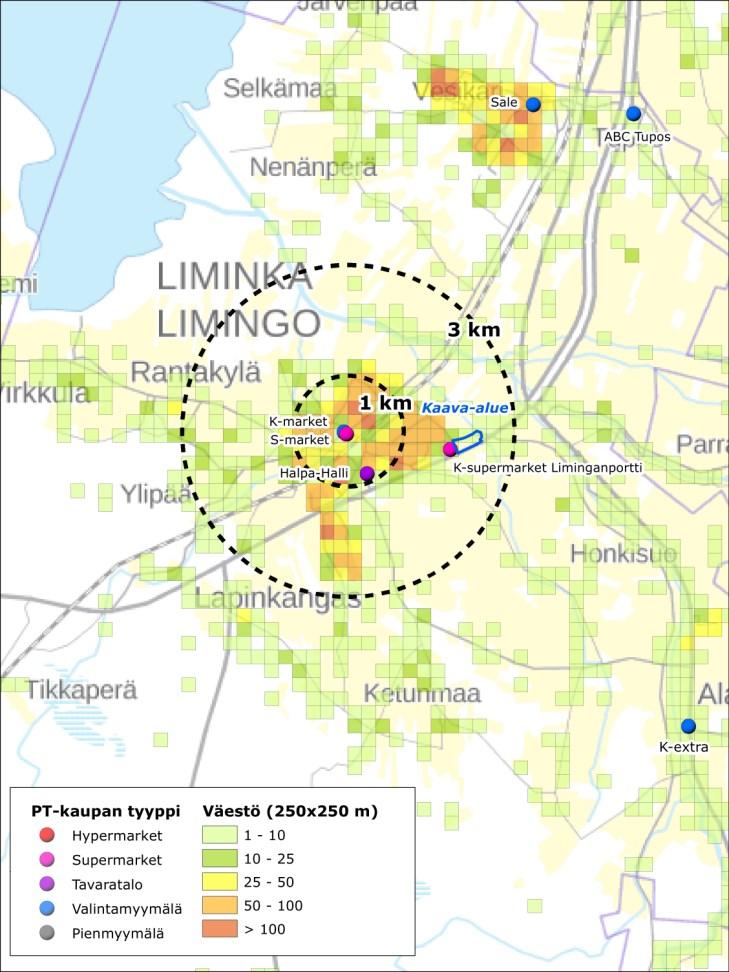 2017 7 Pienempiä päivittäistavarakaupan myymälöitä on neljä: keskustassa sijaitseva K-market, Tuposessa sijaitsevat Sale ja ABC Tupos sekä Ala-Temmeksellä sijaitseva K-extra.