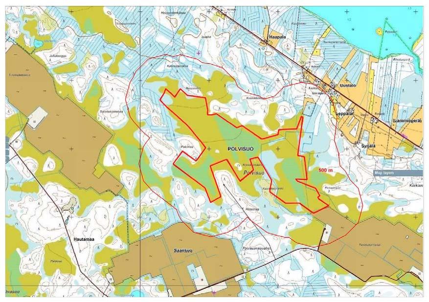 38 5.3.2 Yhdyskuntarakenne Suunniteltu tuotantoalue sijaitsee Iin kunnassa Lamminperän kylästä alle 1 km verran lounaaseen (Kuva 5-5).