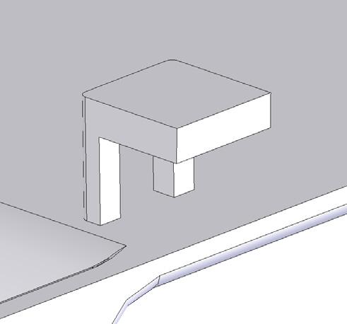 3. Liikkuva keerna jättää kappaleeseen näkyvän jakolinjan, joka on samantapainen kuin muottipuoliskojen välillä muotoutuva jakolinja.