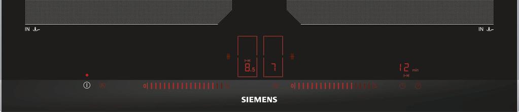 -kosketusnäyttö Kalustemikroaaltouunit Siemens q Teräs HF15M56435 q