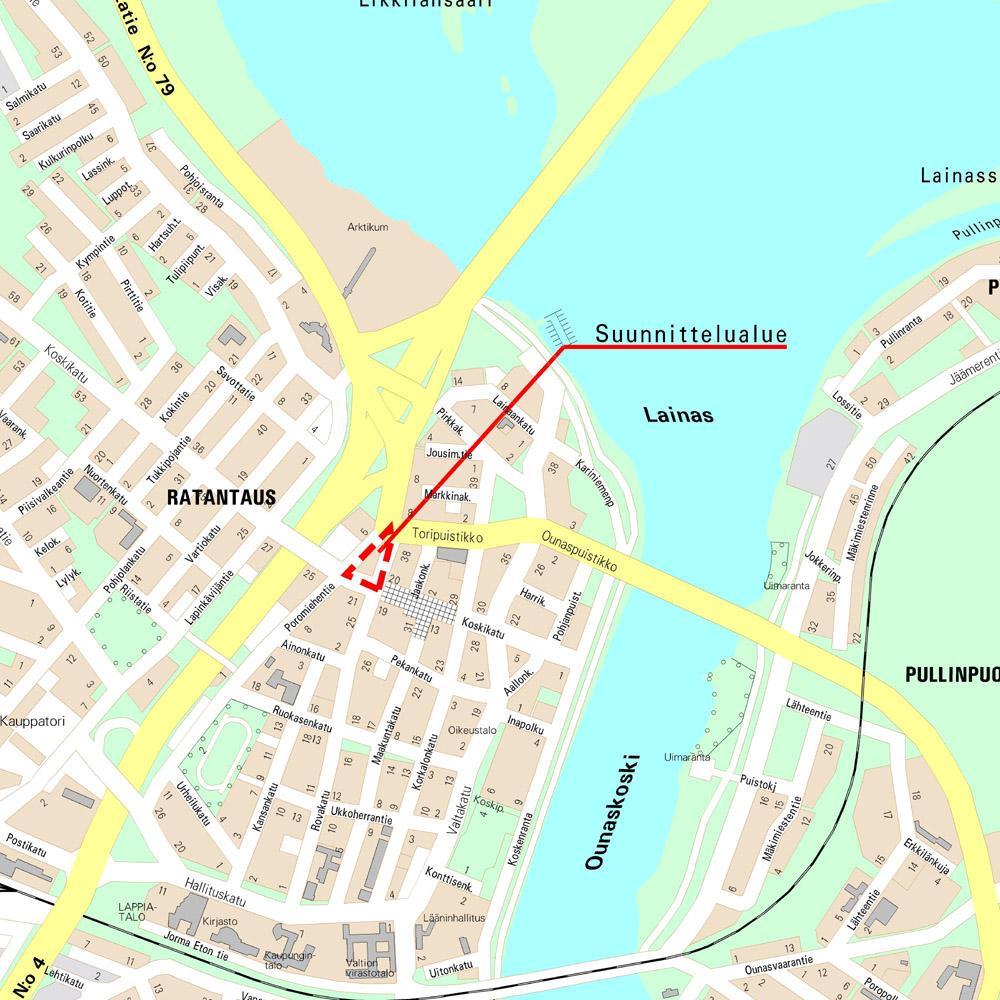 2 Suunnittelualue: Rovaniemen kaupungin 1. kaupunginosan korttelin 13 tontti 6, Rovakatu 31. Miksi kaavoitukseen on ryhdytty?