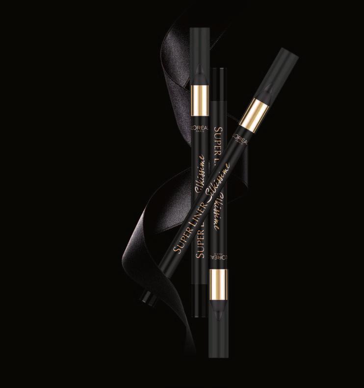Silkinpehmeä silmänrajauskynä Super liner Silkissime L'oréaL Paris on kehittänyt silmänrajauskynän, jolla voidaan luoda erittäin tarkka, hienostunut rajaus.