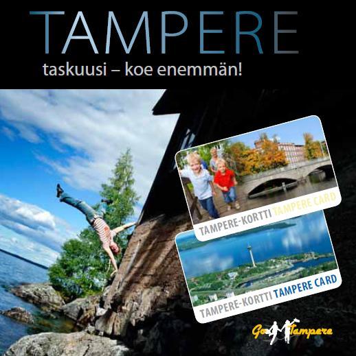 23 KUVA 5: Tampere-kortti 2010 esitteen kansi (GoTampere 2010) 2010 kortin voimassaoloaika oli 13.6 31.8 ja sen hinnat olivat samat kuin vuonna 2009.