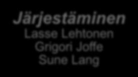 Järjestäminen Lasse Lehtonen