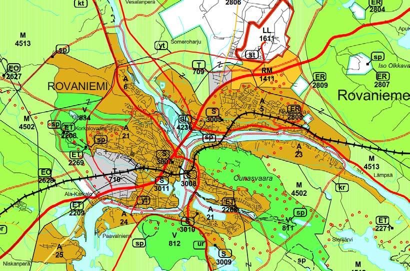 10 4.1.3 Maanomistus Suunnittelualueella on Rovaniemen kaupungin, yksityisten ja valtion sekä yhtymien maanomistusta. 4.2 