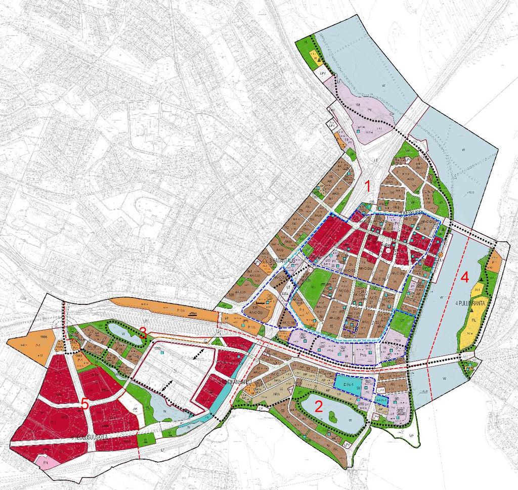 13 o Meltauksen osayleiskaava o Sinetän osayleiskaava o Vanttauskosken osayleiskaava Voimassa olevassa keskustan osayleiskaavassa (KV hyväksynyt 12.11.2012 140, lainvoimainen 8.7.