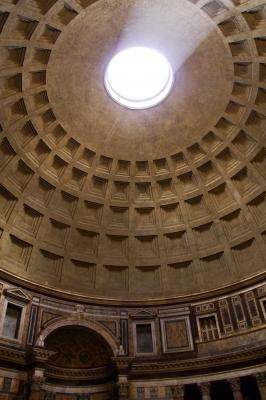Pantheonin kupoli on aina ollut suuren ihmetyksen aihe.