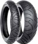 SPORT TOURING BATTLAX SPORT TOURING -RENKAAT Hyvällä märkäpidolla varustettu Touring-rengas, jossa erinomainen kulutuskestävyys 160/70 ZR17 BT023R (73W) TL 3437 197 BT-023