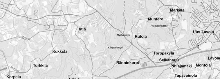 1. Yleistä Tämä työn tarkoituksena on ollut selvittää melun laskentamallin avulla tieliikenteen aiheuttamat melutasot Lappeenrannassa valtatien 6 varrella Kärjen kylän kohdalla.